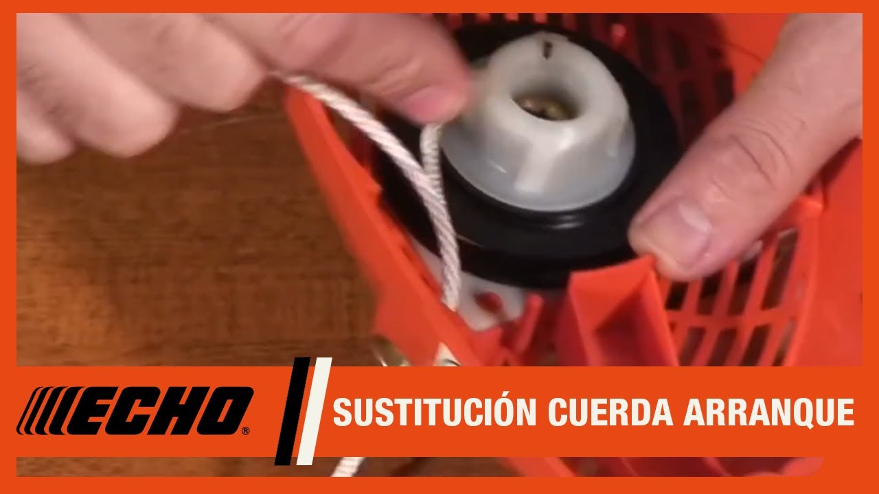 C&oacute;mo desatascar la cuerda de arranque de una desbrozadora